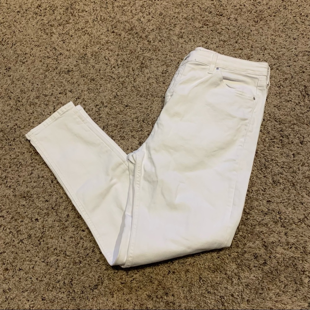 TopShop Moto Jamie Women’s White Skinny Jeans Size 34 - Picture 1 of 8